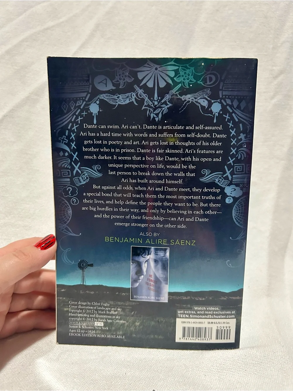 Aristotle and Dante Discover the Secrets of the Universe LGBTQ2IA+ YA Book